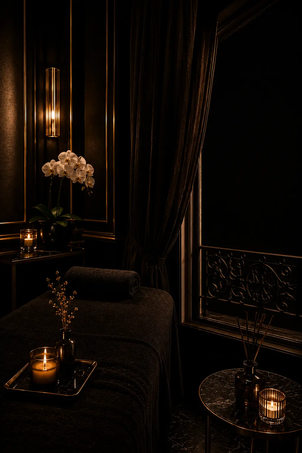 Sala de masaje privada en Velvet Ritual, centro de bienestar y relajación en Zaragoza